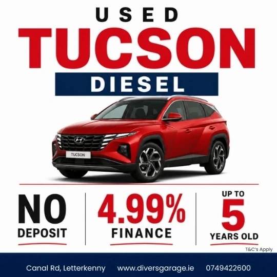 Used Tucson Diesel updates at Divers Garage
